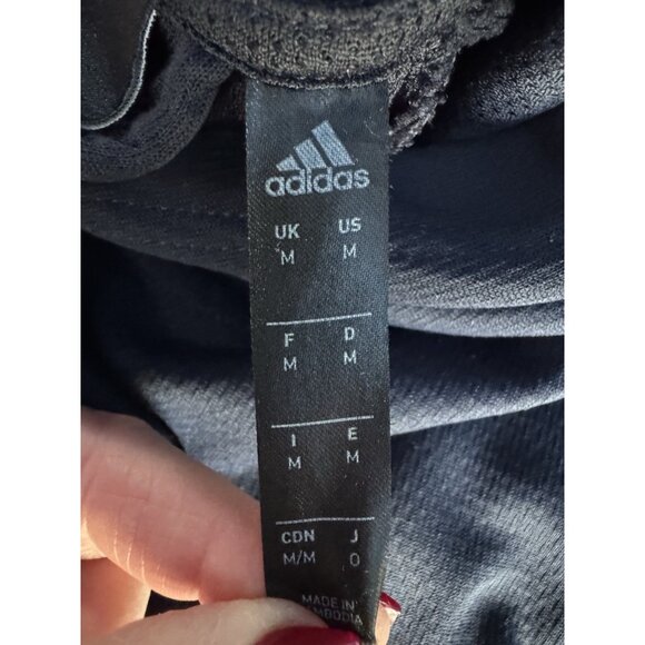 Adidas Men's Sz M Badge of Sport BOS Matrix Navy Blue Pullover Hoodie - Picture 7 of 11